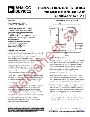 AD7928BRU-REEL datasheet  